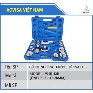 Bộ loe ống đồng thủy lực Value VHE-42B