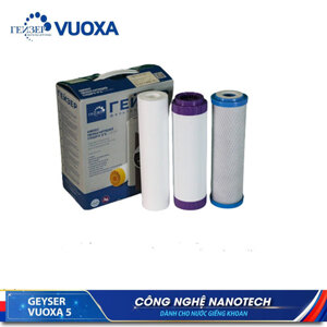 Bộ lõi lọc nước 123 Geyser Vuoxa 5 – Máy lọc nước ion canxi