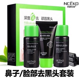 Bộ lột mụn đầu đen Nature Republic Bamboo Charcoal Nose & T-zone
