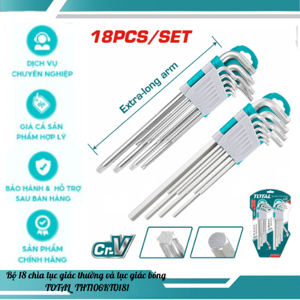 Bộ lục giác 18 chi tiết Ingco HHKSET0181