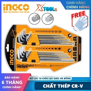 Bộ lục giác 18 chi tiết Ingco HHKSET0181