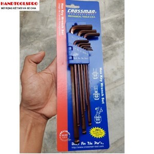 Bộ lục giác 9 chi tiết hệ Inch Crossman 66-199