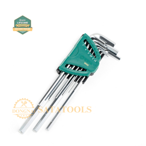 Bộ lục giác 9 chi tiết Sata 09-103 (Xám bạc)