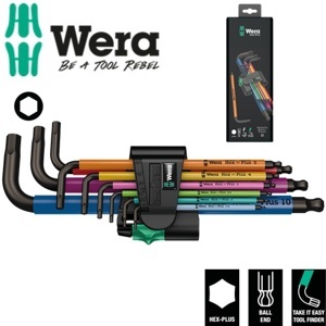 Bộ lục giác 9 chi tiết Wera 05073593001