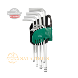 Bộ lục giác bi 9 chi tiết Sata 09105A