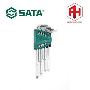 Bộ lục giác bi dài 12 chi tiết (hệ inch) Sata 09102