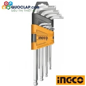 Bộ lục giác bi dài 9 chi tiết Ingco HHK12092