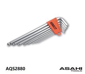 Bộ lục giác bi loại dài 1.5-8mm Asahi AQS0880