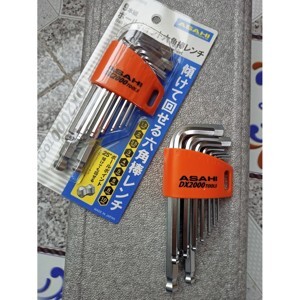 Bộ lục giác bi loại ngắn 1.5-10mm Asahi AZS0910