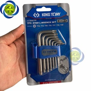 Bộ lục giác bông 7 chi tiết Kingtony 20407PR