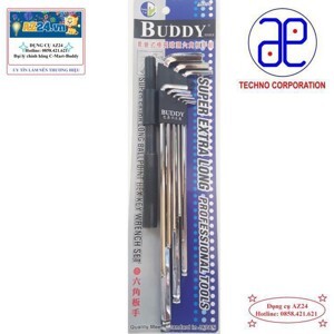Bộ lục giác dài Buddy A0096 90mm-300mm