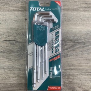 Bộ lục giác đầu bi dài 9 chi tiết Total THT106292, 1.5-10mm