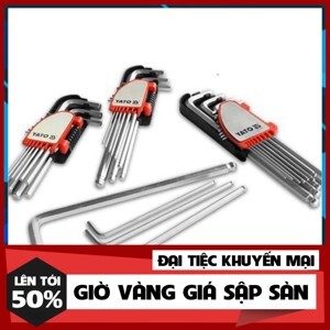 Bộ Lục giác đầu bi YT-5875, 12 chi tiết