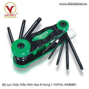 Bộ lục giác đầu hình sao 8 trong 1 Toptul AIFB0801