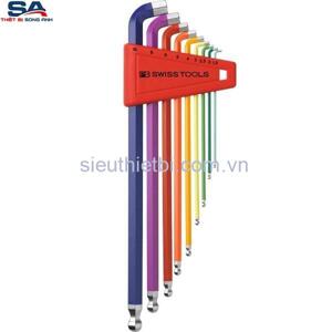 Bộ lục giác đầu ngắn PB Swiss Tools 627377 9, 9 chi tiết