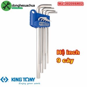 Bộ lục giác hệ inch 9 chi tiết Kingtony 20209SR02