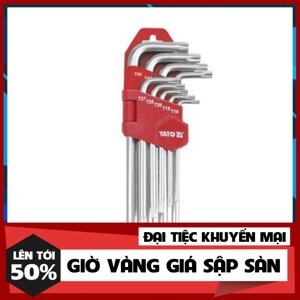 Bộ lục giác sao 6 cạnh hệ mét T10-T50 Yato YT-0512