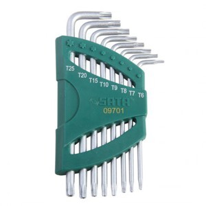 Bộ lục giác sao 8 cây dài Sata 09-701 (Xám bạc)