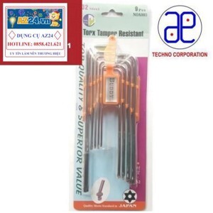 Bộ lục giác sao lỗ Buddy A0003 9 cây T10-T50