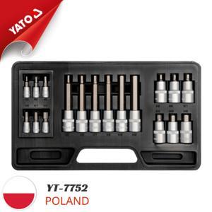 Bộ lục giác Yato YT 7752, 18 chi tiết 1/2 inch