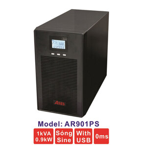 Bộ lưu điện UPS Ares AR901PS (1KVA/900W)