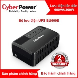 Bộ lưu điện CyberPower 600VA (BU600E) - 360W, Offline