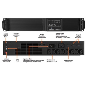 Bộ lưu điện Emerson Liebert 2200VA (PS2200RT3-230XR) - 1980W, Online