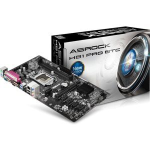 Bo mạch chủ (Mainboard) Asrock H81 Pro BTC - Socket 1150, Intel H81, 2 x DIMM, Max 16GB, DDR3