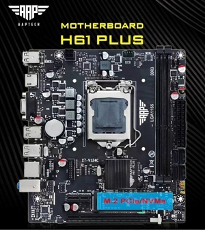 Bo mạch chủ (Mainboard) Asus H61 Plus - Socket 1155, Intel H61, 2 x DIMM, Max 16GB, DDR3