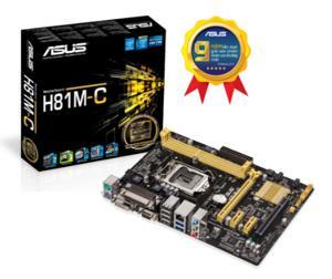 Bo mạch chủ (Mainboard) Asus H81M-C - Socket 1150, Intel H81, 2 x DIMM, Max 16GB, DDR3