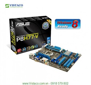 Bo mạch chủ - Mainboard Asus P8H77-V - Socket 1155, Intel H77, 4 x DIMM, Max 32GB, DDR3