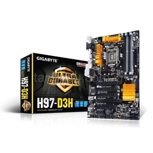 Bo mạch chủ - Mainboard Gigabyte GA H97-D3H - Socket 1150, Intel H97, 4 x DIMM, Max 32GB, DDR3