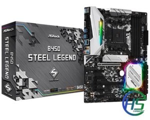 Bo mạch chủ - Mainboard Asrock B450 Steel Legend