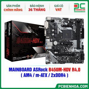 Bo mạch chủ - Mainboard Asrock B450M HDV