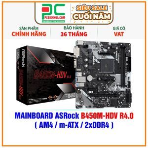 Bo mạch chủ - Mainboard Asrock B450M HDV