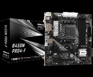 Bo mạch chủ - Mainboard Asrock B450M Pro4-F