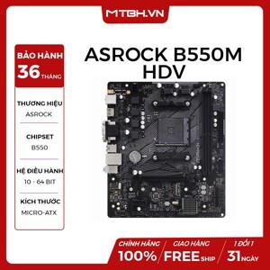 Bo mạch chủ - Mainboard Asrock B550M HDV