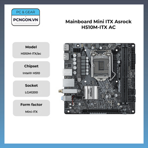 Bo mạch chủ - Mainboard Asrock H510M ITX/ac