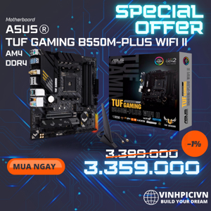 Bo mạch chủ - Mainboard Asus Tuf Gaming B550M-Plus Wifi