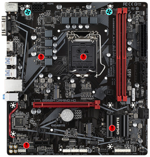 Bo mạch chủ - Mainboard Gigabyte B560M-Gaming HD