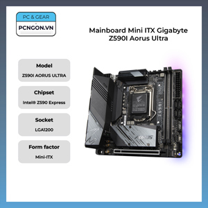 Bo mạch chủ - Mainboard Gigabyte Z590I Aorus Ultra