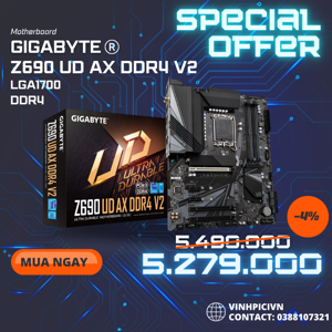 Bo mạch chủ - Mainboard Gigabyte Z690 UD AX DDR4