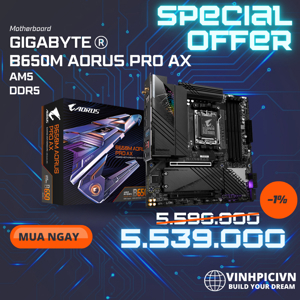 Bo mạch chủ - Mainboard Gigabyte B650M Aorus Pro AX