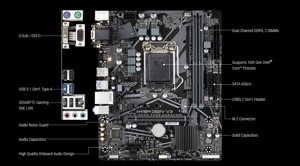Bo mạch chủ - Mainboard Gigabyte H410M DS2V V3