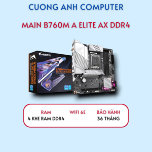 Bo mạch chủ - Mainboard Gigabyte B760M Aorus Elite AX DDR4