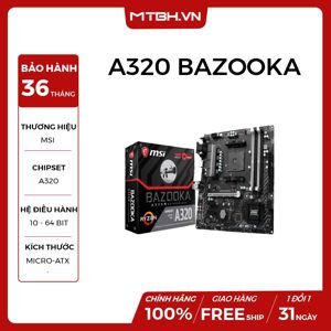 Bo mạch chủ - Mainboard MSI A320M Bazooka