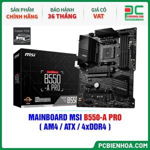 Bo mạch chủ - Mainboard MSI B550-A PRO