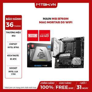 Bo mạch chủ - Mainboard MSI B760M Mortar Wifi DDR4