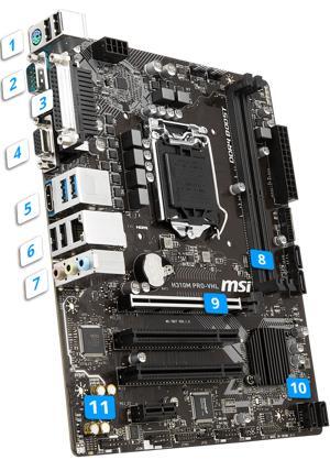 Bo mạch chủ - Mainboard MSI H310M Pro-VHL