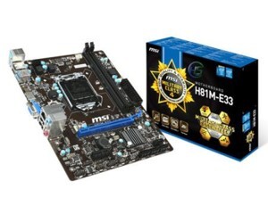 Bo mạch chủ - Mainboard MSI H81M-E33 - Socket 1150, Intel H81 Express, 2xDIMM, DDR3, Max 16GB